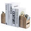 Serre-livres en bois d'acacia massif