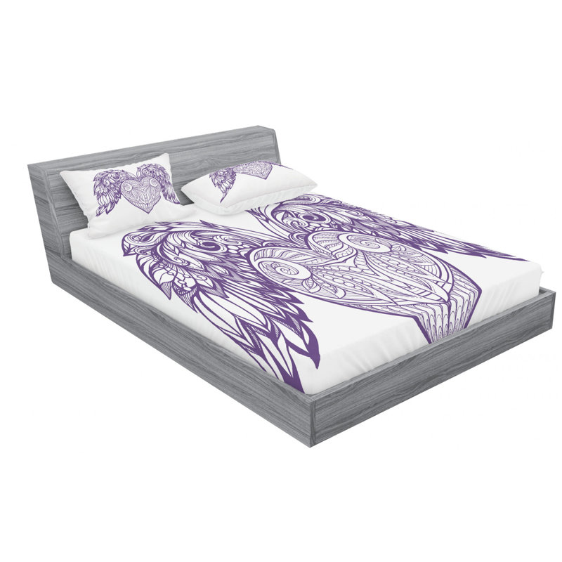 Microfiber Sheet Set, Full Sheet Set with Fitted Sheet