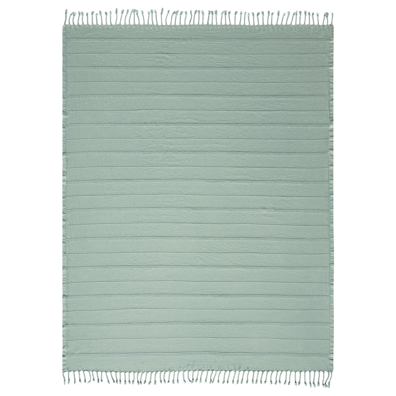 Dafina Cotton Throw Blanket,  Green