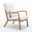 Fauteuil avec revêtement en bois et cuir-1527192520