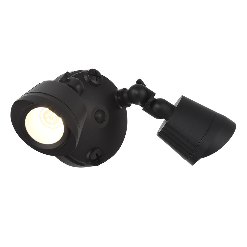 Black Dual Head LED Outdoor Security Flood Light