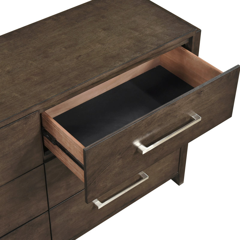 Commode de rangement en bois d'hévéa massif classique classique 1 pièce