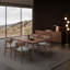 Ensemble de table de salle à manger en bois massif 5 pièces Orion-128905715-130547874
