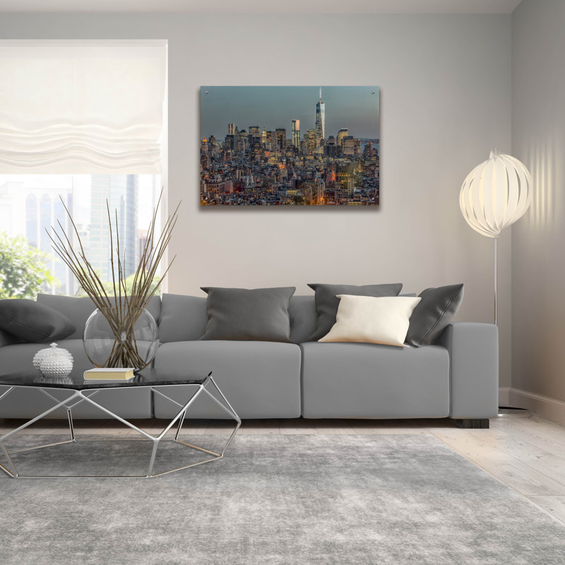 «Downtown Skyline 12» par Richard Silver, H 24 po x l 36 po x P 0,2 po