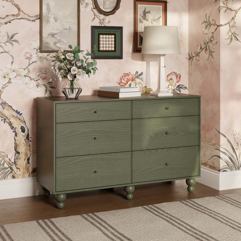 Astre 6-Drawer Wide Assembled Dresser (54") by Nate Berkus, Archival Elm