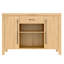 Support pour aquarium 55-75 gallons avec prise de courant (4 ports AC 2 ports USB) et rangement pour armoire, naturel