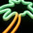 Solar Palm Tree Neon Yard Decor Light