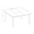 6 Piece Dining Table Set Contains a Square Dining Room Table with Butterfly Leaf and 4 Wooden Seat Chairs with a Bench, Cappuccino