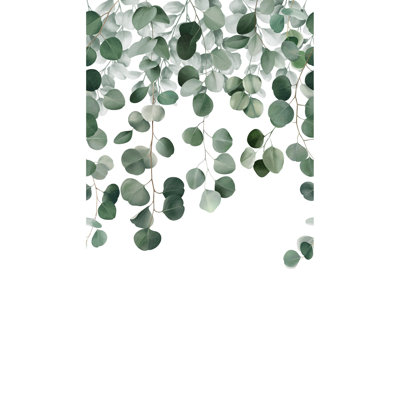Orom II Collection Raining Eucalyptus Leaf 62.5-inches wide x 9.18-feet high 3-panel Wall Mural