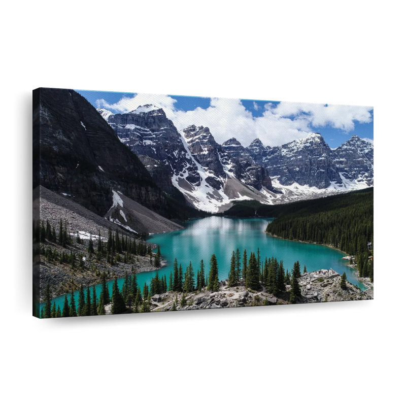 «Lake Louise Landscape», reproduction sur toile, H 48 po x l 32 po x P 1,25 po