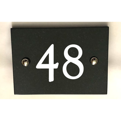 Brumby 10cm H Reflective Stone House Number