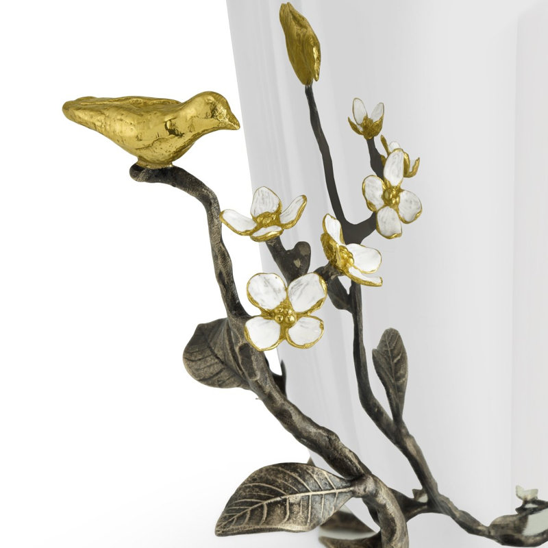 Lovebirds Handmade Table Vase, 11.75" H x 9.5" W x 8" D