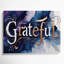 «Thanksgiving Grateful», art typographique sur toile grise-758618762