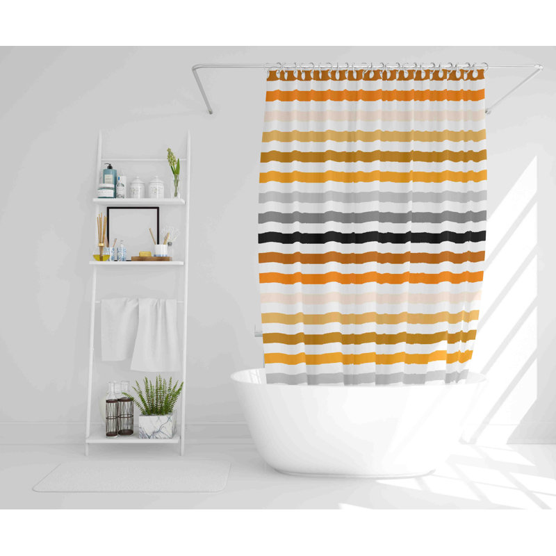 Earby Polyester Shower Curtain, 177cm H x 177cm W