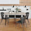 Funke Stone Top Metal Base Dining Table-831250245