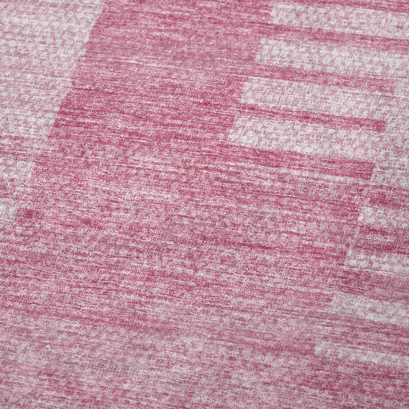 Jeté rayé Addison Sherpa ASB686, Rose
