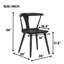 Ensemble de chaises de salle à manger rustiques en bois massif facile à assembler, parfait pour les cuisines de campagne-127382321