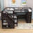 Jaritsa Twin and Twin over Full Wooden L-Shaped Bunk Bed With Portable Desk and Wardrobe-1509814361