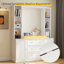 Armoire de rangement à 3 tiroirs H 79 po x l 63 po