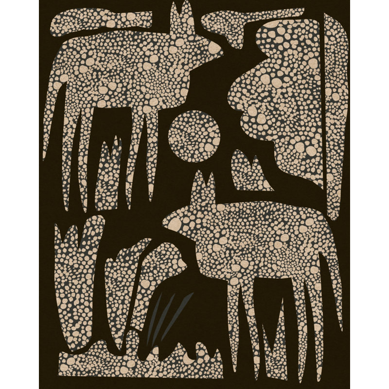 Wild Dotted Animals by Josie George — Animal Wall Art, 12 × 18, Matted Framed Print, White