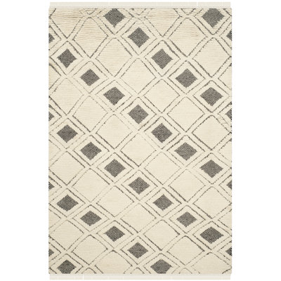 Jarosz Geometric Wool Hand Woven Area Rug