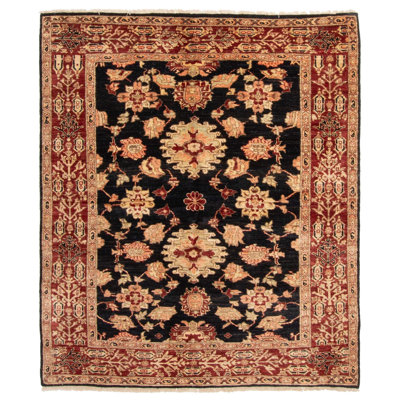 Tapis noir 145 cm x 168 cm