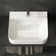 WS Bath Collections Fly 18.9'' Glossy White Ceramic Rectangular Bathroom Sink with Overflow