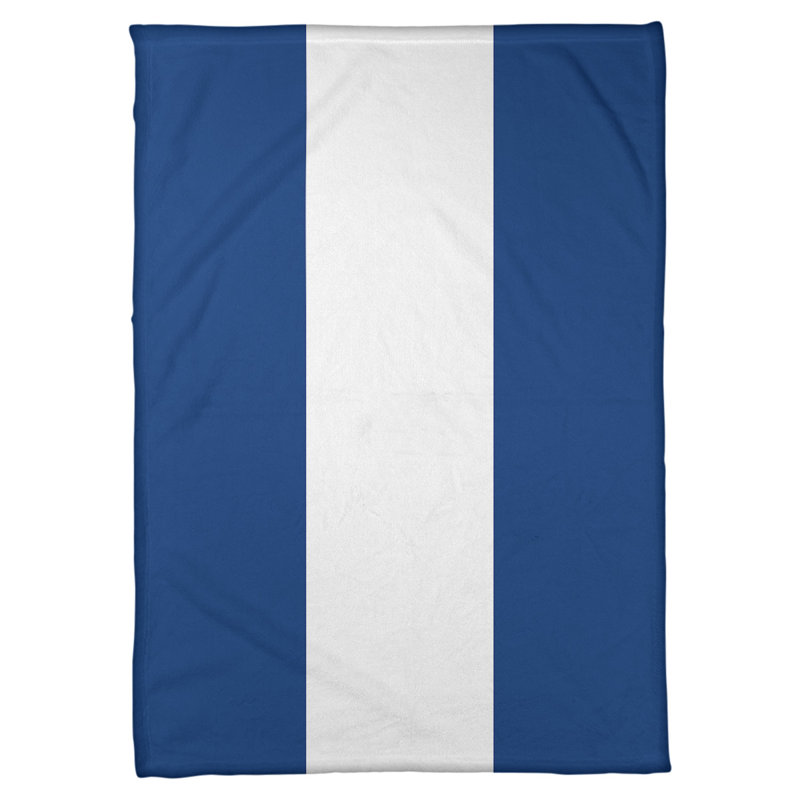 Couverture en molleton Boston Basketball, L 60 po x L 80 po, Bleu / blanc