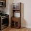 Élégante armoire de rangement pour garde-manger de cuisine - armoire de ferme polyvalente avec support pour four à micro-ondes, buffet sur pied parfait
