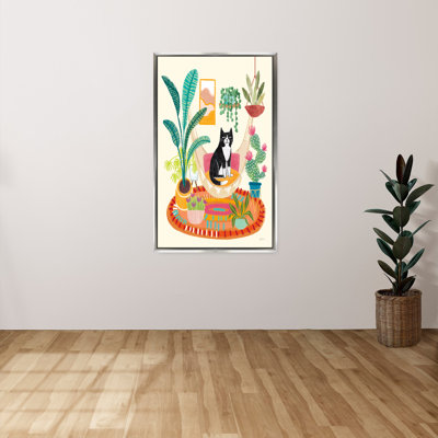 "Urban Jungle VII Spring" par Mary Urban, reproduction sur toile dans un cadre flottant