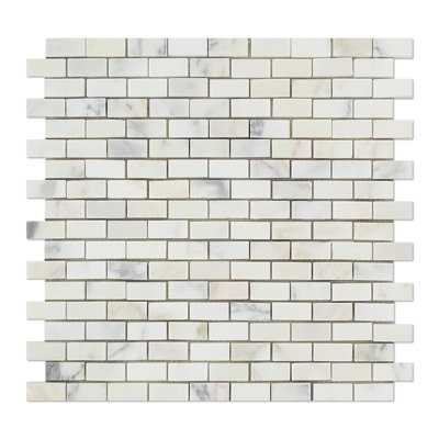 Carreau de mosaïque en marbre et brique