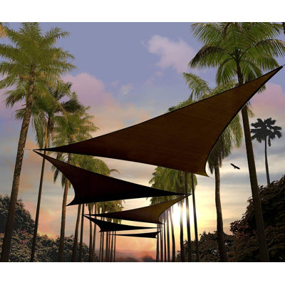 Voile d'ombrage Amigo Triangle 200 GSM, 95% de protection contre les rayons UV