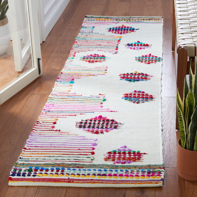 Tapis géométrique à tissage plat Montauk