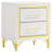 Chesney White 2-Drawer Nightstand Bedside Table