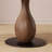 Nut-brown Round Solid Wood Dining table-119471076