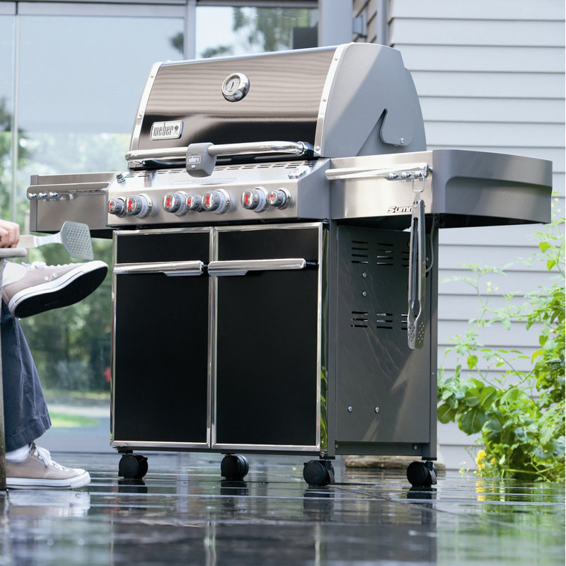 Weber Summit E470 Liquid Propane Gas Grill - Black, Liquid Propane