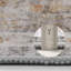 Tapis oriental gris doux lavable à la machine pour le salon, la chambre à coucher-68077952-78175479