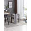 Ensemble de 2 fauteuils d'appoint / de salle à manger / de barils en tissu de velours de conception contemporaine (velours gris)-1096403927-1096403935-1096403947