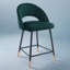 Tabouret de comptoir en velours Rebecca-1719354355