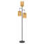 Lampe sur pied en rotin 72 po