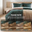 3 Pieces Full/Queen Comforter Set,Green