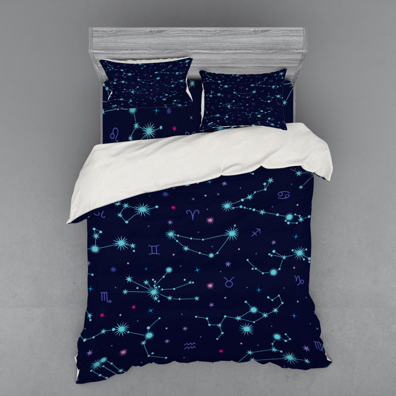 Polyester Abstract Duvet Cover, Queen Duvet Cover + 3 Additional Pieces