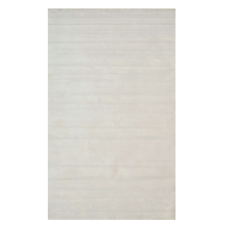 Tapis bleu touffeté à la main Maya, Rectangle 5 pi x 8 pi