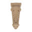 Corbeau en bois de feuille d'acanthe massif sculpté à la main sans finition-51893260