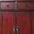 58'' Red Asian Cabinet
