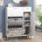 Shoe Storage Cabinet, Free Standing Shoe Organizer with 3 Flip Drawers and Side Cabinet-434962788