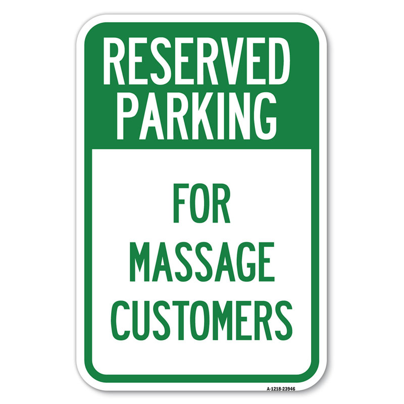 Pour les clients en massage / 23946, H 18 po x l 12 po x P 1 po