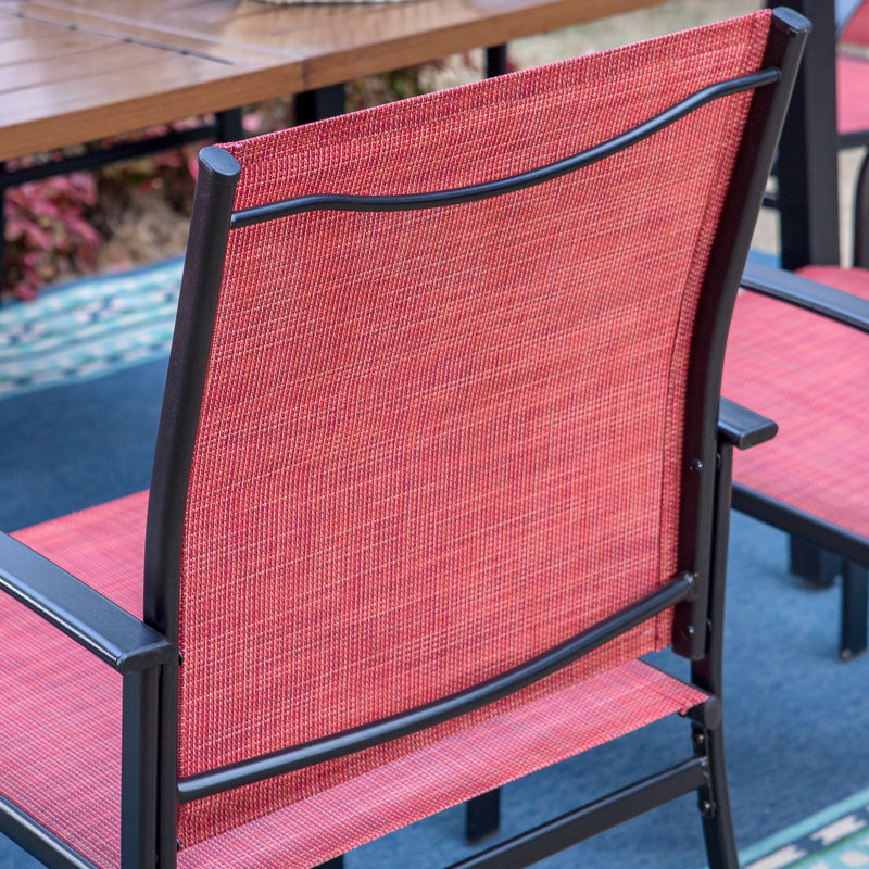 Fauteuil de salle à manger Salem, Rouge