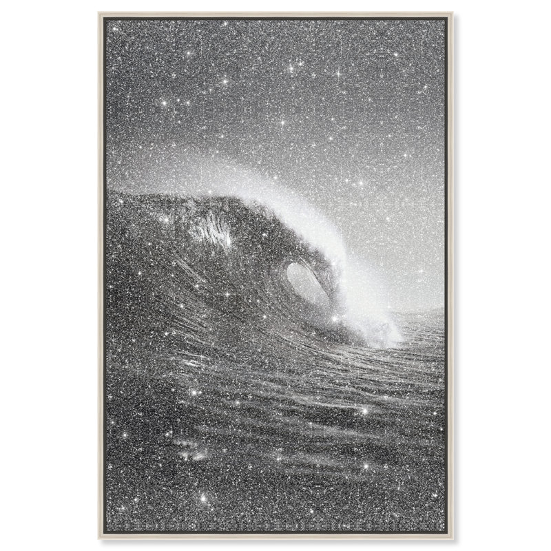 Tectonic Flow II Print by Oliver Gal, 16"H x 11"W, Silver Floater Frame