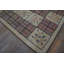 Antique Basket Weave And Floral Folk Art Pattern American Hooked Rug